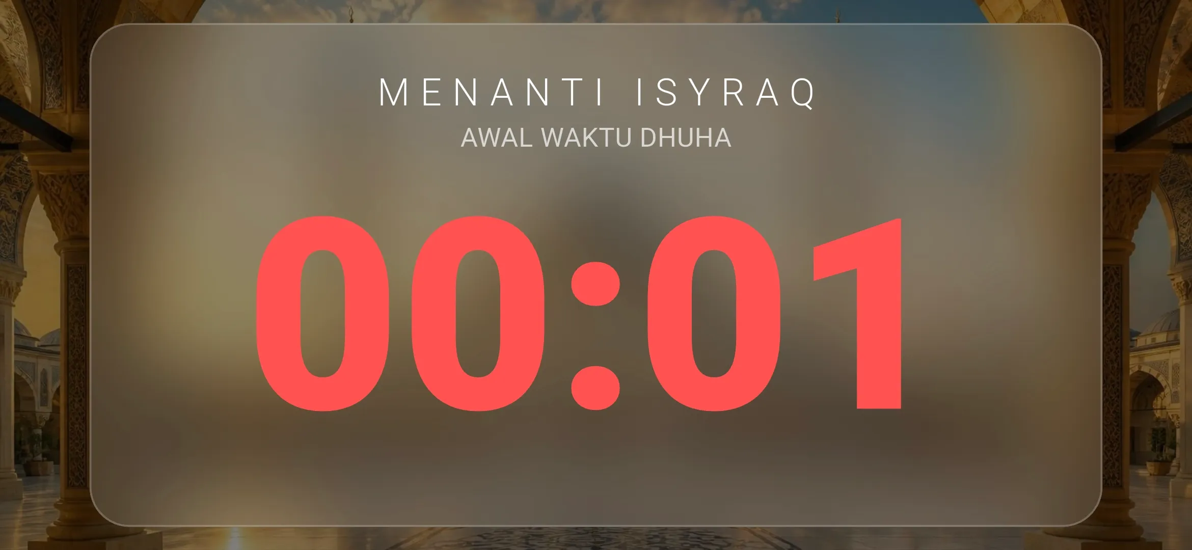 Layar menanti isyraq setelah syuruq
